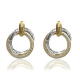Tat2 Mixed Metal Trinity Earrings - Big Bag NY