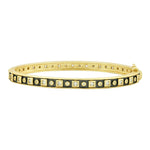 Freida Rothman Windows of the City Hinge Bangle Gold Black - Big Bag NY
