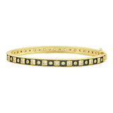 Freida Rothman Windows of the City Hinge Bangle Gold Black - Big Bag NY