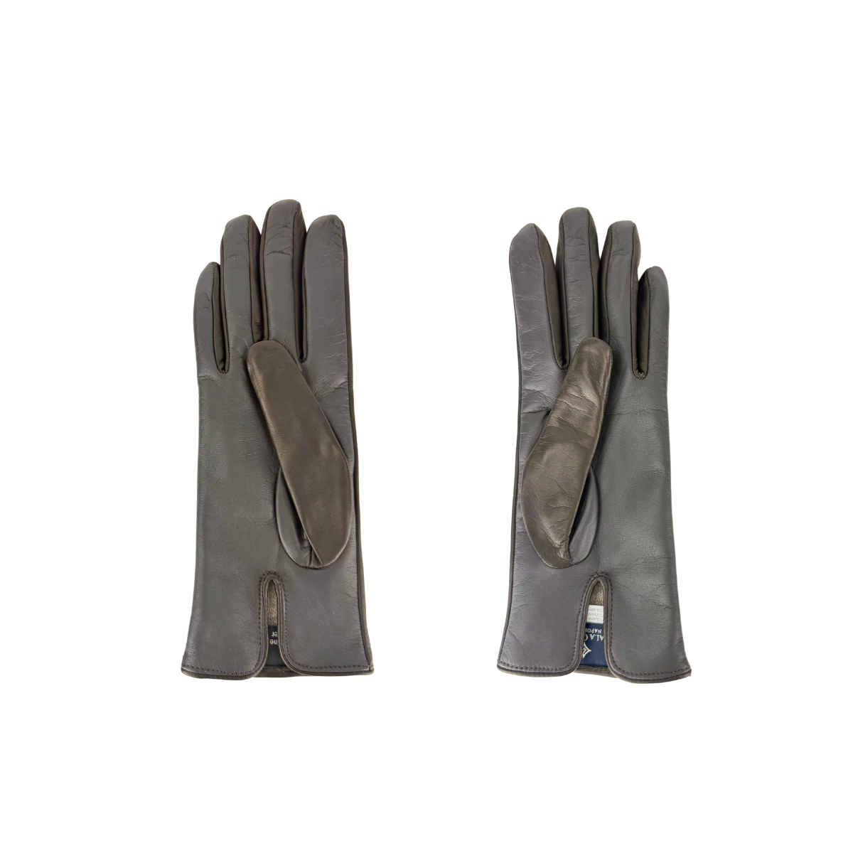 Gala Basic Soft Leather Gloves with Cashmere Lining in Brown2 - Big Bag NY