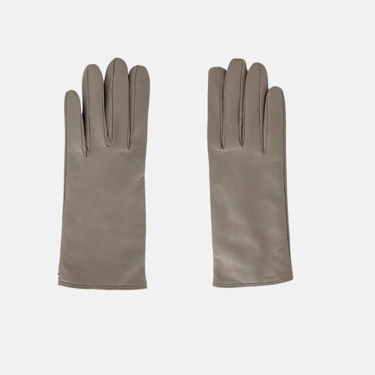 Gala Basic Soft Leather Gloves with Cashmere Lining in Taupe2 - Big Bag NY