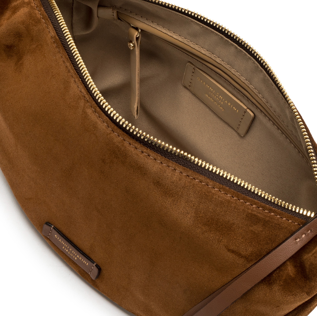 Gianni Chiarini Aisha Leather Bag - Cognac- Big Bag NY