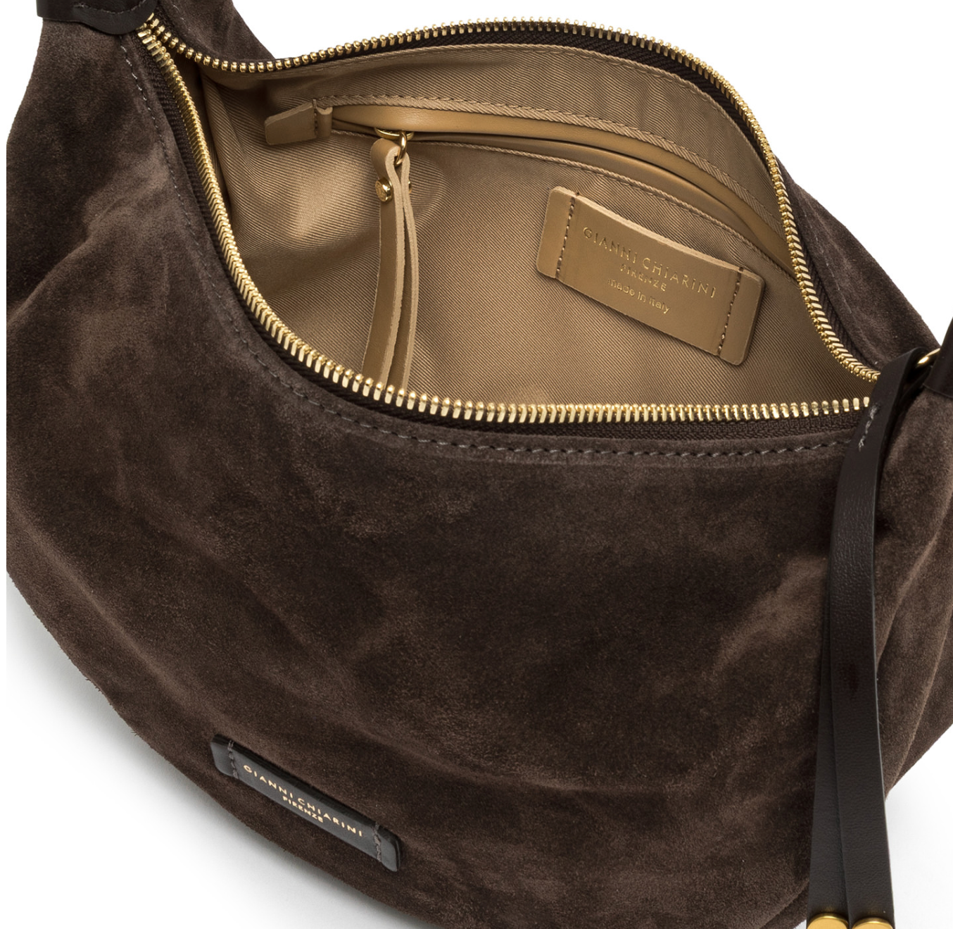 Gianni Chiarini Aisha Leather Bag - Moka - Big Bag NY