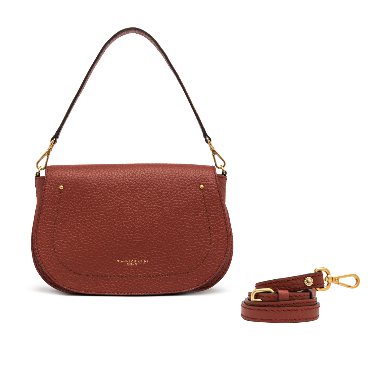 Gianni Chiarini Olga Bag- Brick Red- Big Bag