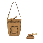 Gianni Chiarini Vanessa Suede Mini Bag Brown - Big Bag NY