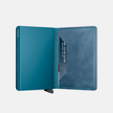 Secrid Slimwallet in Vintage Leather Teal - Big Bag NY
