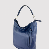 Gianni Chiarini Side Pocket Bucket Bag Navy - Big Bag NY