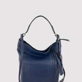 Gianni Chiarini Side Pocket Bucket Bag Navy - Big Bag NY