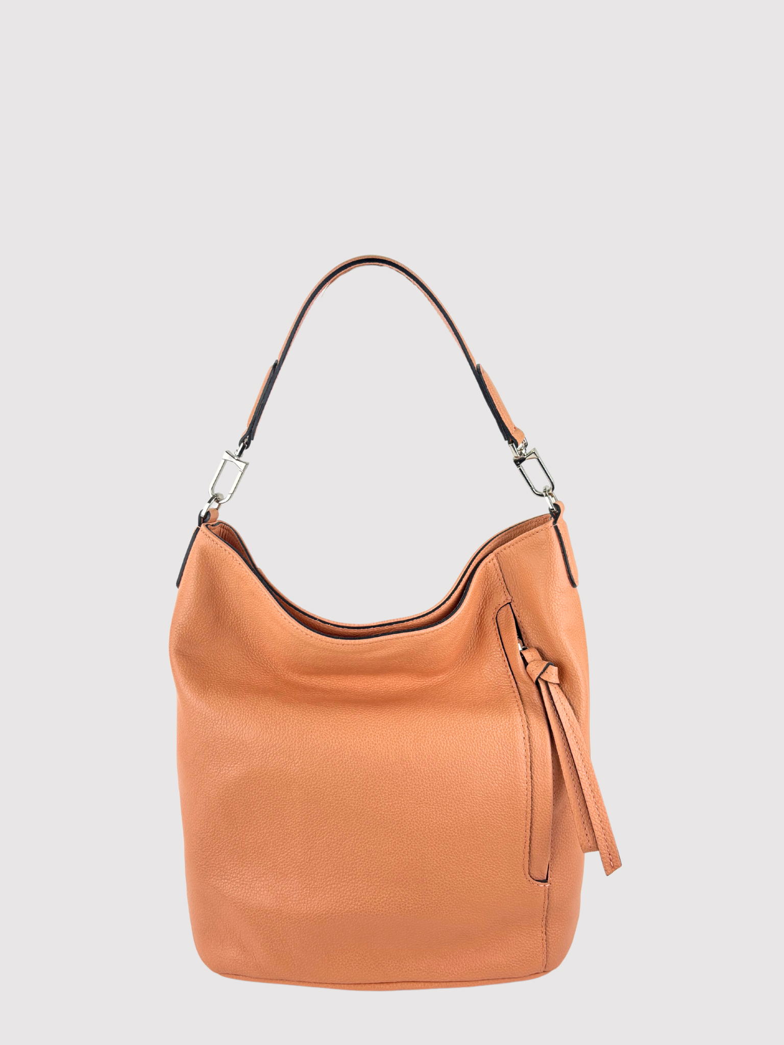 Gianni Chiarini Side Pocket Bucket Bag Blush - Big Bag NY
