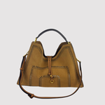 Gianni Chiarini Aurora Medium Suede Perforated Shoulder Bag - Big Bag NY