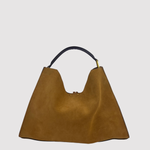 Gianni Chiarini Aurora Medium Suede Perforated Shoulder Bag - Big Bag NY