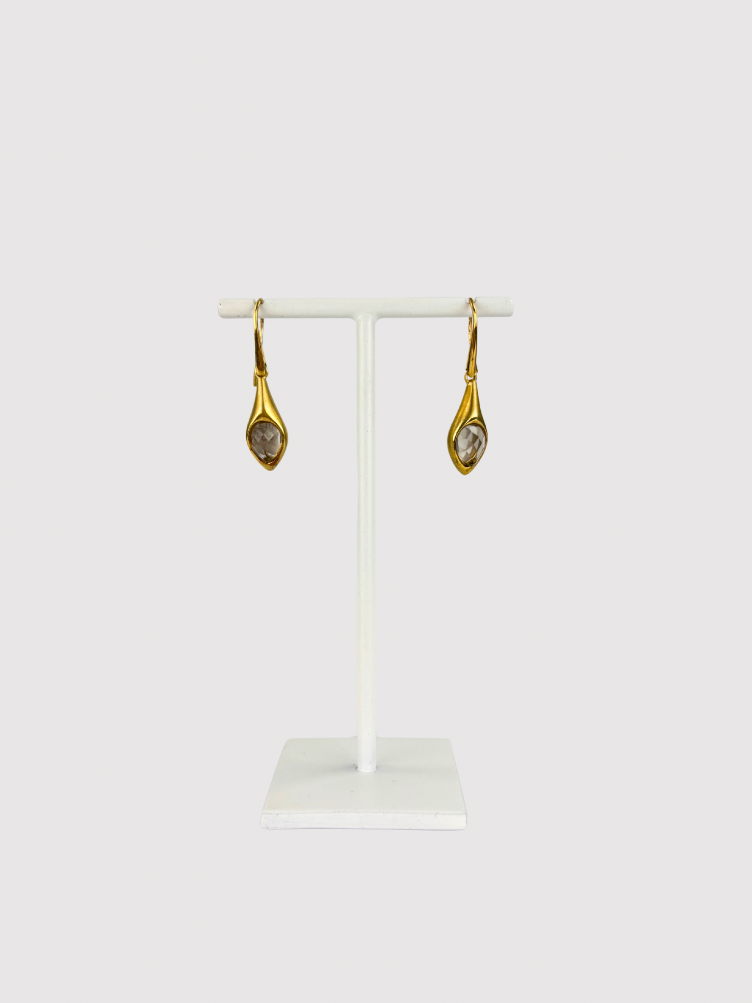 Dean Davidson's Gold Snake Smoky Quartz Earrings - Big Bag NY