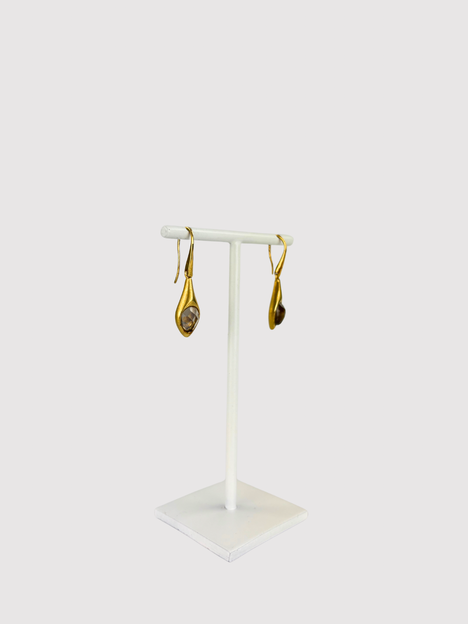 Dean Davidson's Gold Snake Smoky Quartz Earrings - Big Bag NY