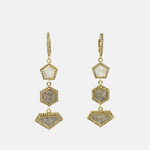 Shana Gulati Pontise 3 Tiered Pave Diamond Drop Earrings - Big Bag NY