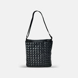 Acrylic Pocket Shoulder Bag in Black Renz - Big Bag NY