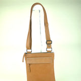 Small flat multi pocket unisex crossbody bag