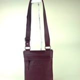 Small flat multi pocket unisex crossbody bag