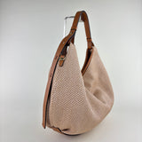 LORISTELLA Jane Large Raffia Hobo Cuoio - Big Bag NY