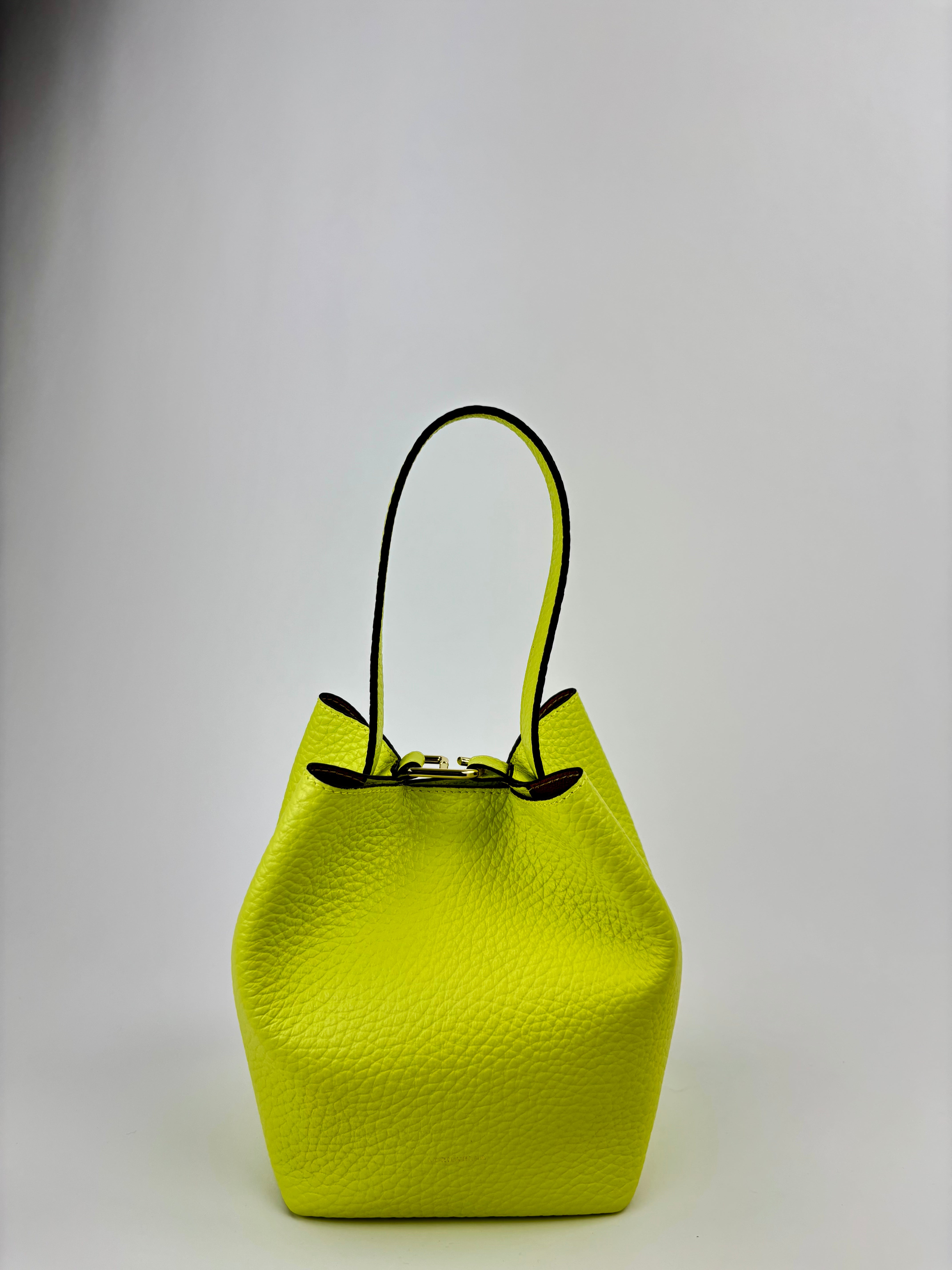 LORISTELLA Sheila Small Hook Bucket Bag Lime - Big Bag NY