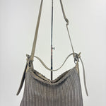 Reptile's House Lune Medium Shoulder Bag with Brass Buckle Stone - Big Bag NY