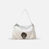 Medium Leather Lion Shoulder Bag