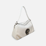 Medium Leather Lion Shoulder Bag