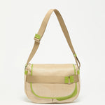 Jack Gomme PETIT GABY Linen Summer Messenger Bag Natural Aloe - Big Bag NY