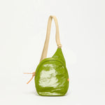 Jack Gomme KANGOUROU Linen Sling Bag Green- Big Bag NY