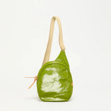 Jack Gomme KANGOUROU Linen Sling Bag Green- Big Bag NY