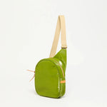 Jack Gomme KANGOUROU Linen Sling Bag Green- Big Bag NY