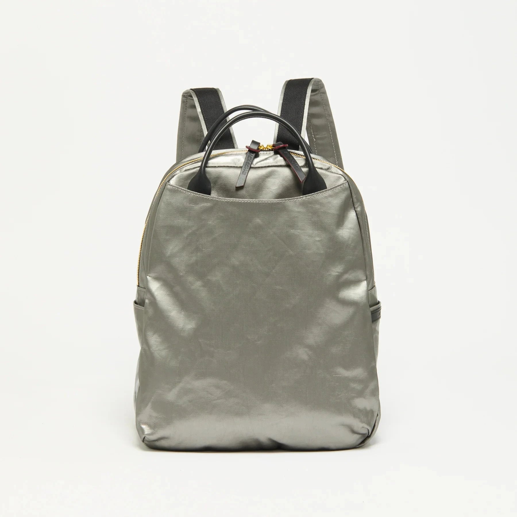 Jack Gomme LAMI Backpack Coated Linen Silver - Big Bag NY