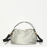 Jack Gomme Linen LeBowl Shoulder and Crossbody Bag in Silver - Big Bag NY