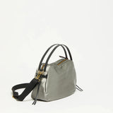 Jack Gomme Linen LeBowl Shoulder and Crossbody Bag in Silver - Big Bag NY