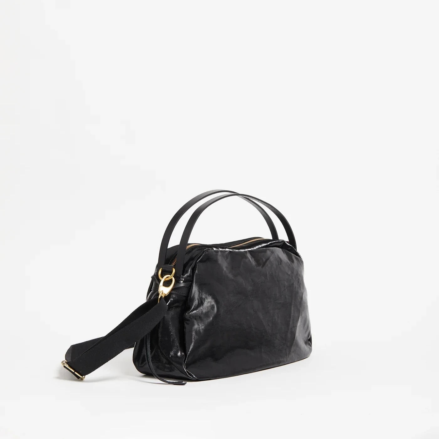 Jack Gomme Linen LeBowl Shoulder and Crossbody Bag in Black - Big Bag NY