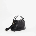 Jack Gomme Linen LeBowl Shoulder and Crossbody Bag in Black - Big Bag NY