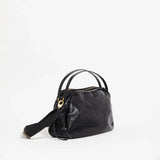 Jack Gomme Linen LeBowl Shoulder and Crossbody Bag in Black - Big Bag NY