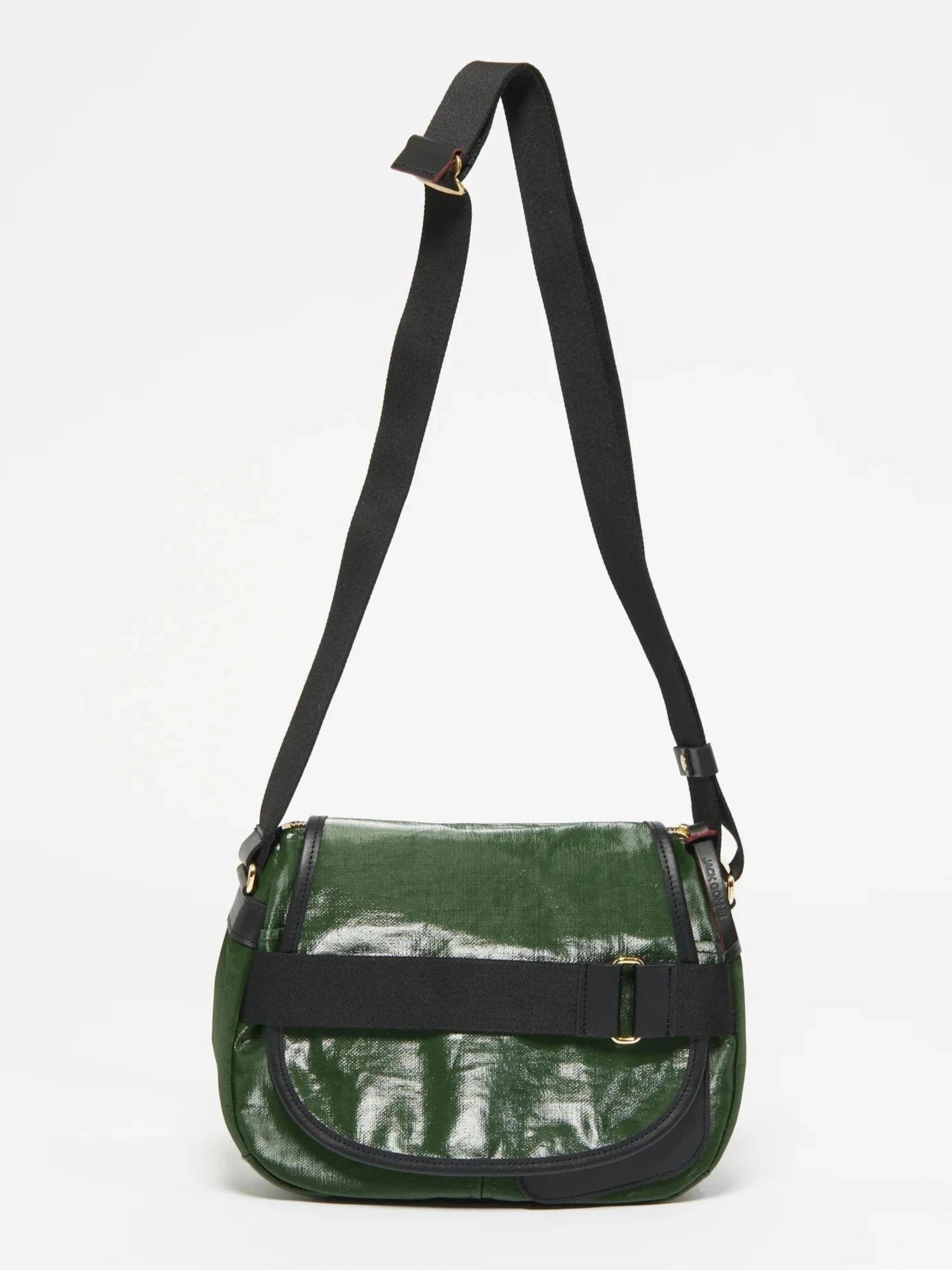 Jack Gomme PETIT GABY Linen Messenger Bag in Cypress - Big Bag NY