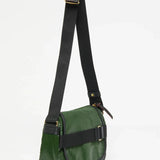 Jack Gomme PETIT GABY Linen Messenger Bag in Cypress - Big Bag NY