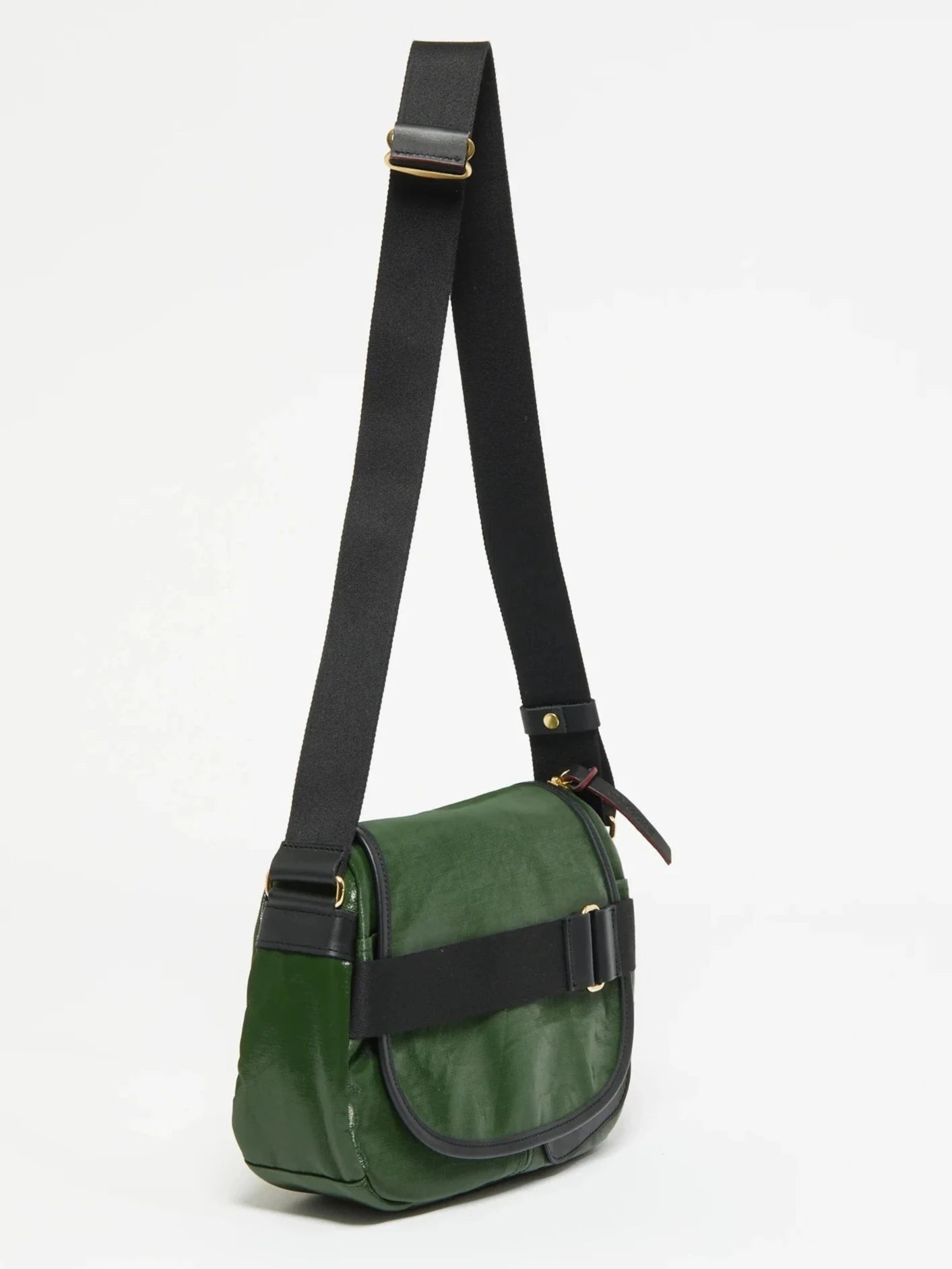 Jack Gomme PETIT GABY Linen Messenger Bag in Cypress - Big Bag NY