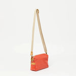 Jack Gomme Mini Shoulder Bag in Coated Linen Tomato - Big Bag NY