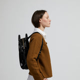 Jack Gomme Lami Linen Premium Light Backpack Noir Black - Big Bag NY