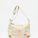 Jack Gomme ARTI Linen Messenger Bag Crema/Multi - Big Bag NYJack Gomme ARTI Atelier Ete Shoulder Bag
