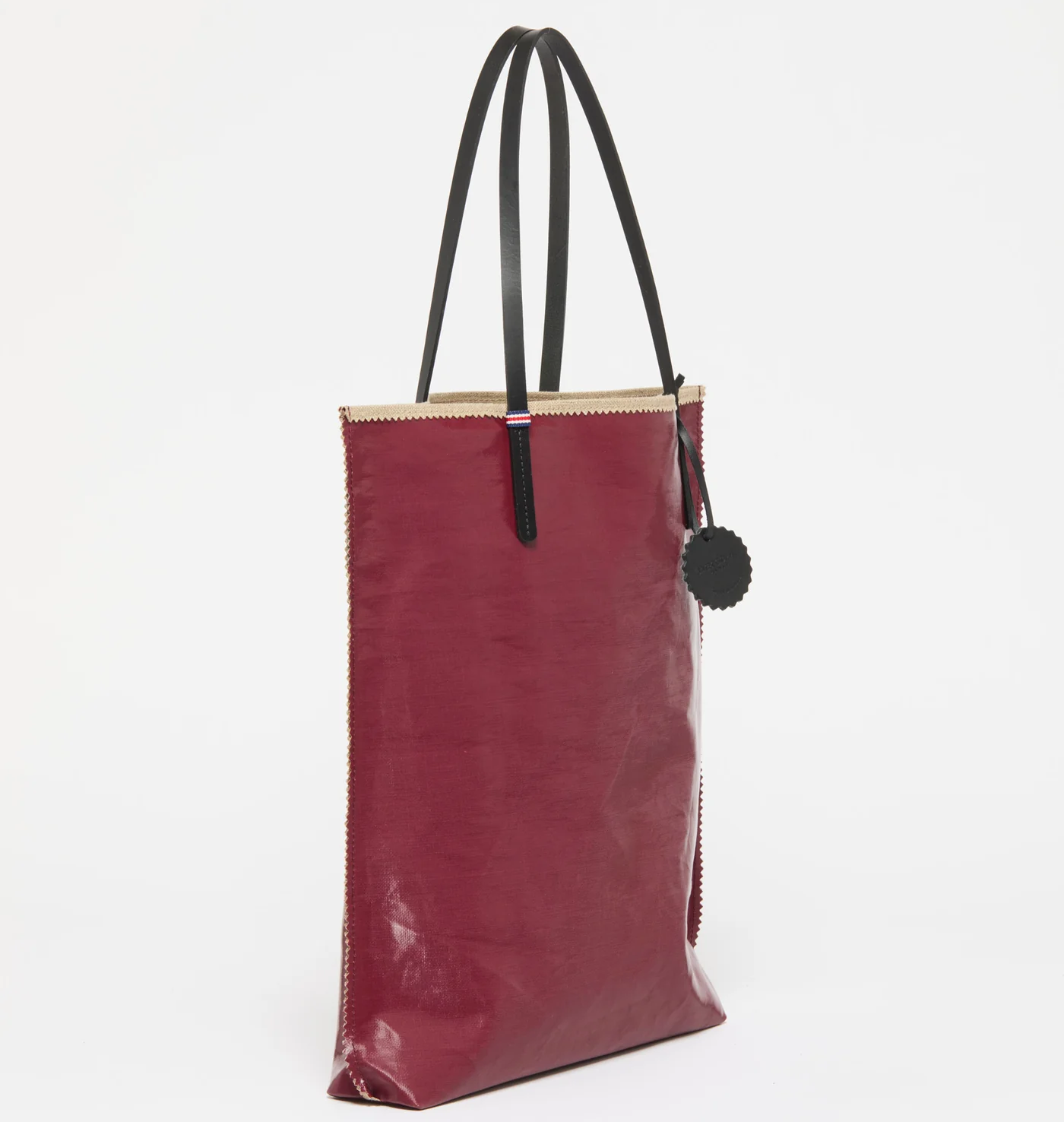Jack Gomme AMIE Linen Tote Bag Cherry - Big Bag NY