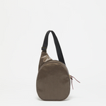 Jack Gomme KANGOUROU Linen Sling Bag Chestnut- Big Bag NY