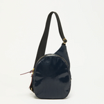 Jack Gomme KANGOUROU Linen Sling Bag in Navy - Big Bag NY