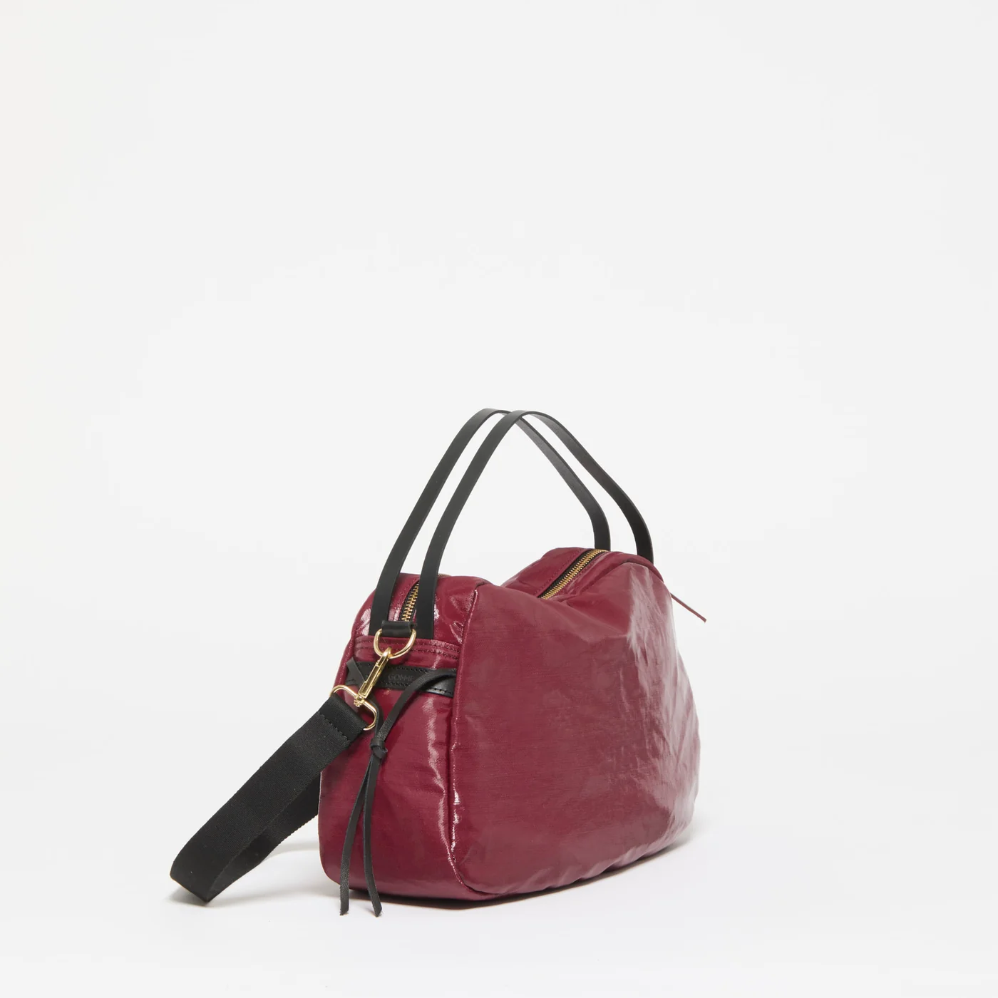 Jack Gomme Linen LeBowl Shoulder and Crossbody Bag in Cherry - Big Bag