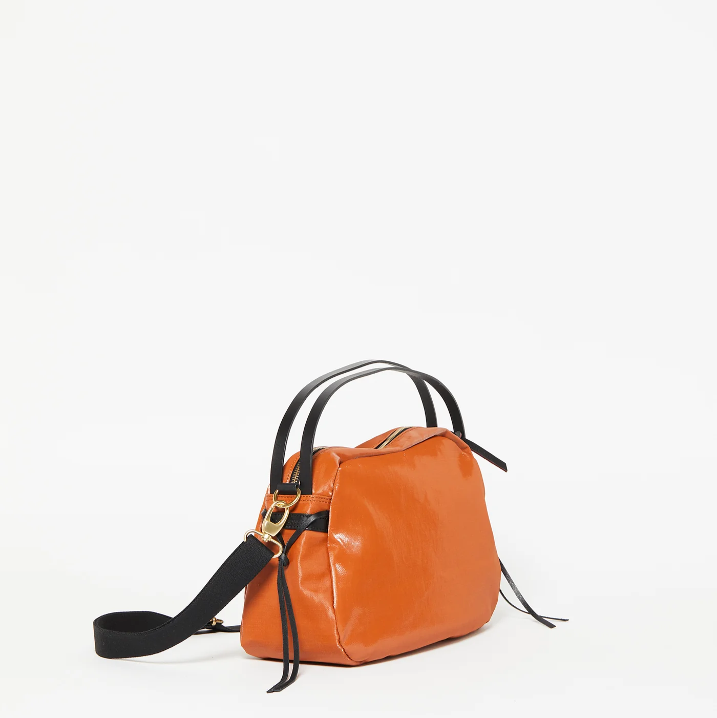 Jack Gomme Linen LeBowl Shoulder and Crossbody Bag in Pumpkin - Big Bag