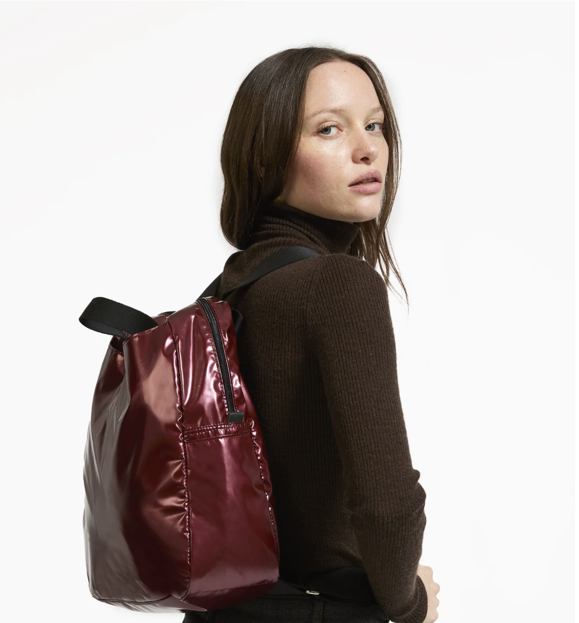 Jack Gomme Original Light LAMI Backpack madere - Big Bag NY