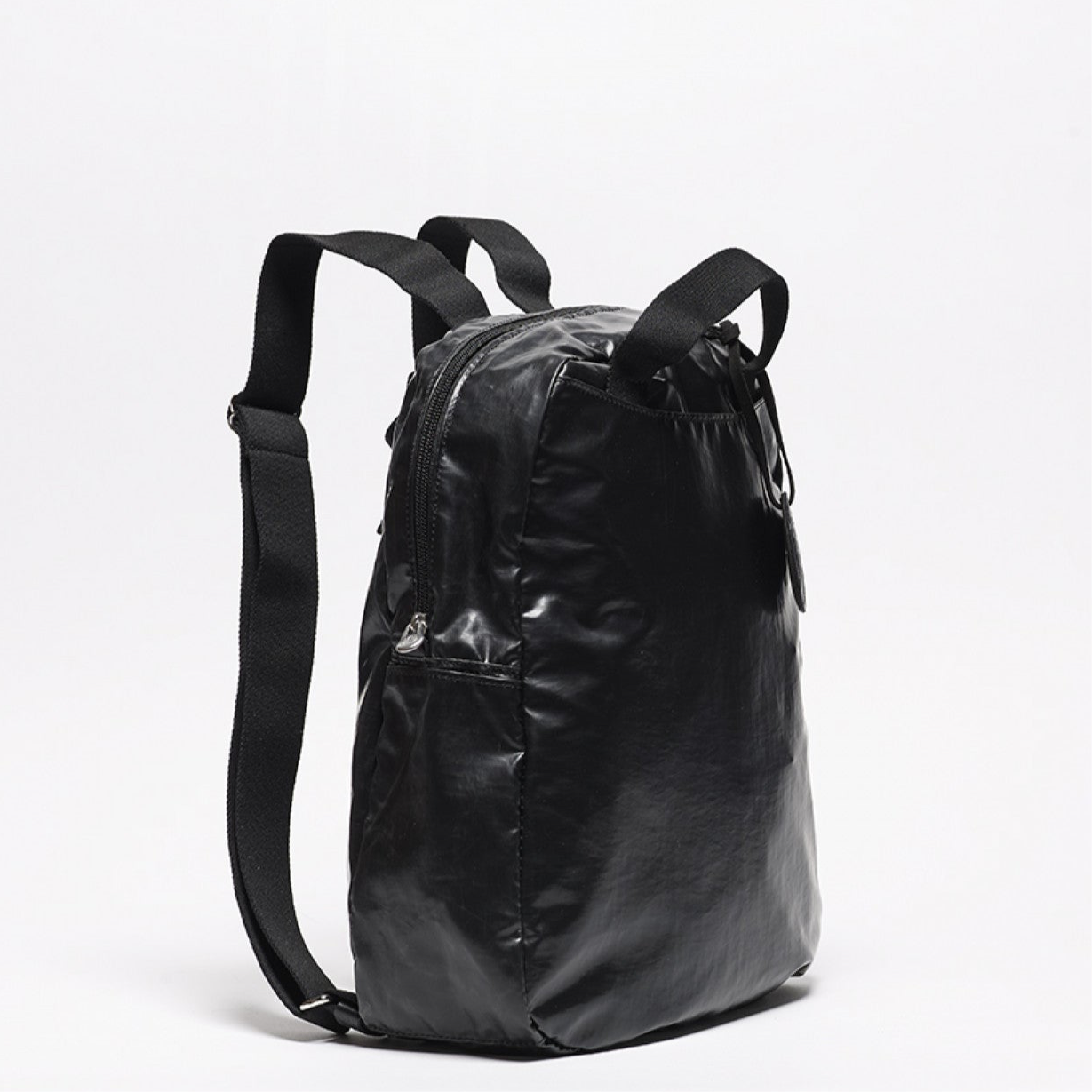 Jack Gomme Original Light Lami Backpack Black Noir - Big Bag NY