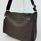 Les Ateliers Foures Route 81 Brown Flap Messenger - Big Bag NY